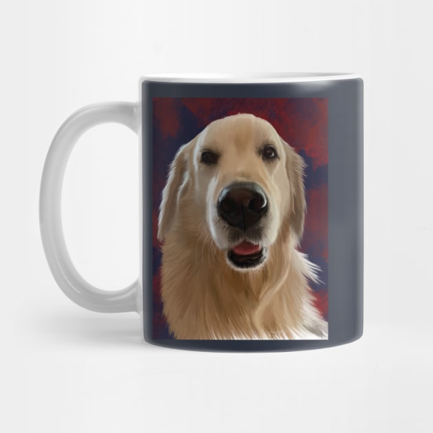 Atticus, the Beautiful Golden Retriever by MamaODea